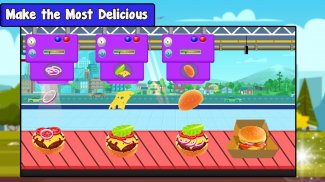 Burger cooking factory: Kitchen chef game screenshot 2