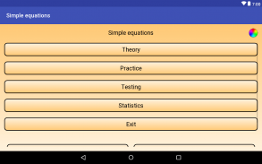 Math. System of equations screenshot 1