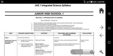 GES JHS Syllabus + SBA screenshot 3