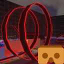 Neon Roller Coaster VR Icon