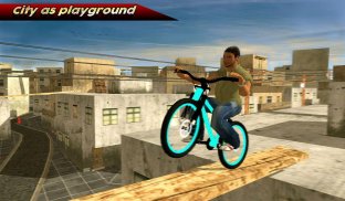 Rooftop Stunt uomo Bici Rider screenshot 13