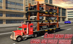 Police limo quad bike transporter: Police chase 3D screenshot 5