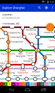 Explore Shanghai metro map screenshot 2