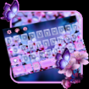 Purple Sakura Keyboard Theme