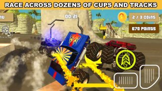 राक्षस ट्रक रेसिंग हीरो 3 डी screenshot 7