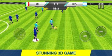 踢足球比赛：现实世界足球杯2018- Play Real Football Game screenshot 6