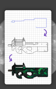 How to draw weapons. Step by step drawing lessons screenshot 13