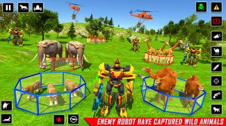 Polícia robô jogo de resgate de animais screenshot 0