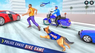 Police Dog Crime Bike Chase screenshot 1