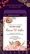 Wedding Invitation Card Maker - Creator (RSVP) screenshot 3
