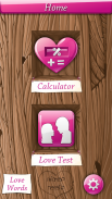 Calculatrice D'amour-Jeu screenshot 1