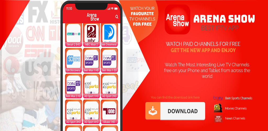 ArenaShow - Live TV on your mobile - APK Download for Android