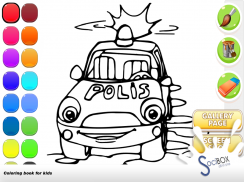 polícia livro de colorir carro screenshot 13