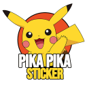 Pika pika stickerWA poke