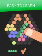 Hex FRVR - Glisser Blocs dans le Puzzle Hexagonal screenshot 1