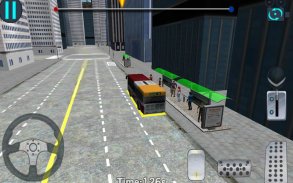 3D เมืองขับรถ - ที่จอดรถบัส screenshot 9