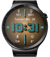 Chrome Leather HD Watch Face screenshot 12