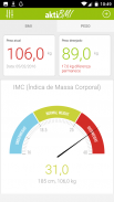 IMC e diário de peso - aktiBMI screenshot 1
