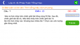 Toán lớp 4 (toan lop 4) screenshot 2