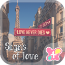 Paris wallpaper Signs of Love Icon