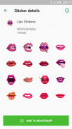 Lips Stickers - WAStickerApps screenshot 1