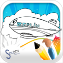Zeplin สมุดระบายสี Icon