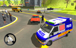 Police Car Van Driving Game 3D screenshot 0