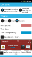 Contacts in a list widget screenshot 2