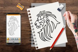 Learn How To Draw Famous Tattoos Step by Step screenshot 1