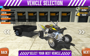 ATV Bike Cat Simulator Transport Trolley Driver screenshot 4