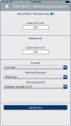 PSI LINK-SEAL® Calculation screenshot 8