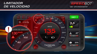 Speedbot. Velocímetro GPS/OBD2 Gratis screenshot 1
