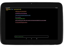 WebPad - personal wiki screenshot 7