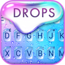 ثيم لوحة المفاتيح Colorful Raindrops Water Icon