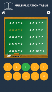Multiplication Table screenshot 1