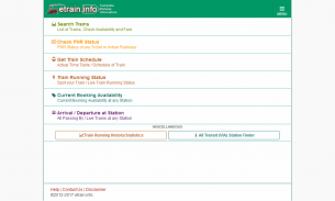 Indian Railways @etrain.info screenshot 0