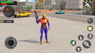 Grand Flying Robot Rope Hero - Crime City Gangster screenshot 1