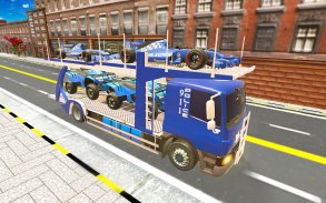 US Police Formula Car Transporter Truck screenshot 6