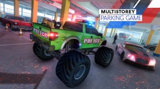 US Police Dog Transport: Multi Level Parking Game screenshot 2