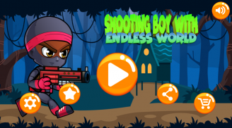 Shooting boy with endless world screenshot 4