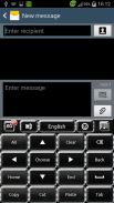 Черный Элегантный Клавиатура screenshot 4