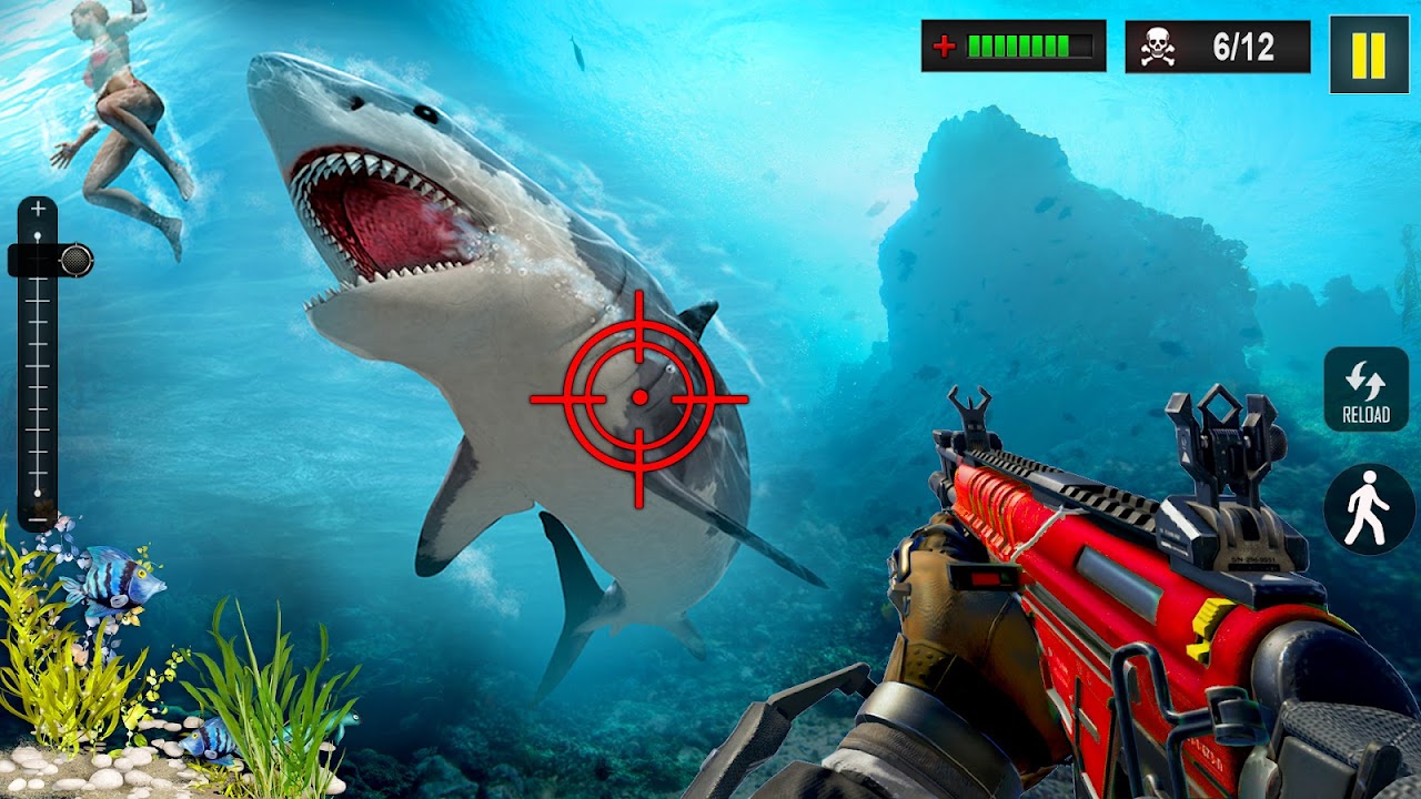 Hungry Shark Attack Hunting Fish Game: Deep Sea Evolution Deadly Underwater  Shark Shooting Games::Appstore for Android