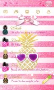 (FREE) GO SMS PINEAPPLE THEME screenshot 1