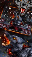 Flaming Wolf Keyboard Theme screenshot 0