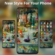 Hand painted fairy tale dreamland theme F9 Pro screenshot 2