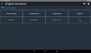 Scottish English Tests screenshot 2