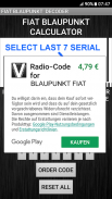 BlaupunktBosch Fiat Radio Code screenshot 3