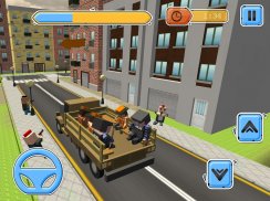 Blocky Vegas Crime Simulator:Prisoner Survival Bus screenshot 6