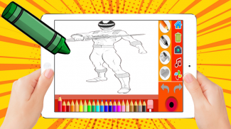 Superhero Rangers Coloring screenshot 1