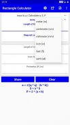 Rectangle Calculator screenshot 1